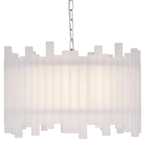 Venice slim taklampe 55cm hvit/krom, bilde 3 av 10