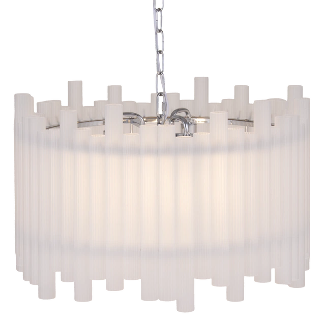 Venice slim taklampe 55cm hvit/krom 4