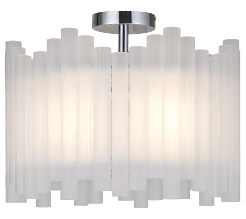 Venice slim plafond taklampe 45cm hvit/krom, bilde 2 av 7