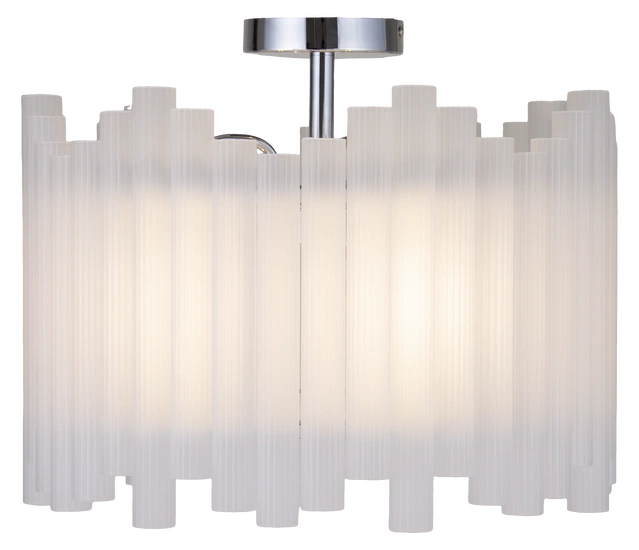 Venice slim plafond taklampe 45cm hvit/krom 4
