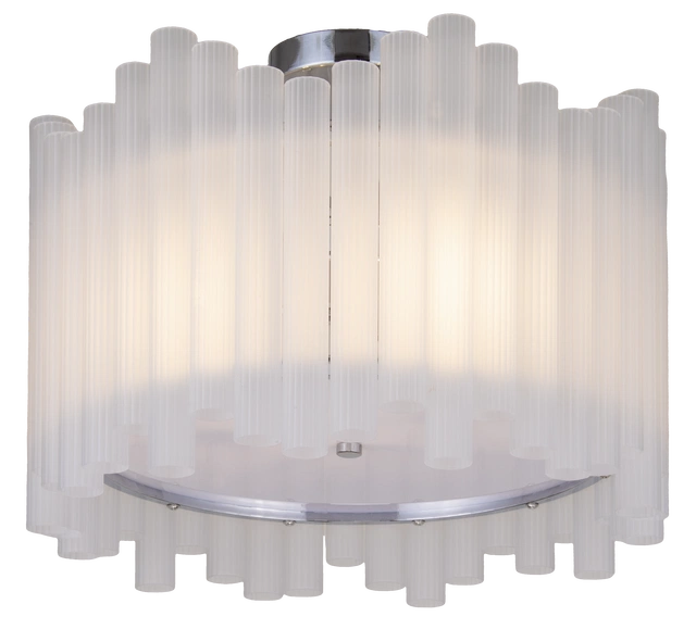 Venice slim plafond taklampe 45cm hvit/krom 3