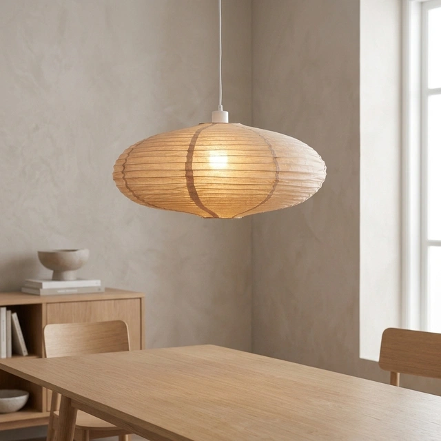 Mona taklampe 60cm beige 