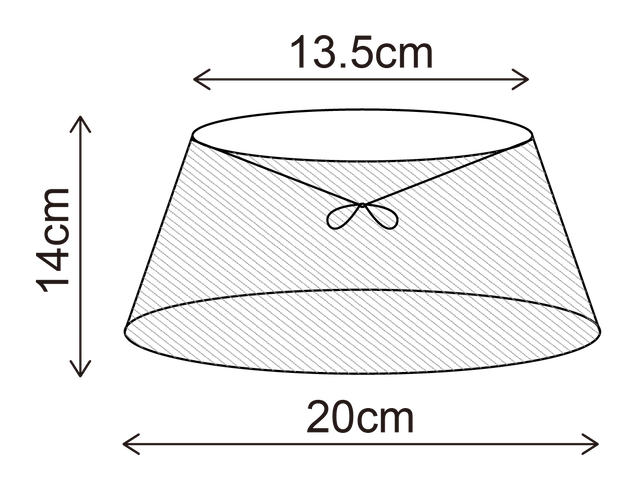 Lina skjerm oval 20cm rust 4