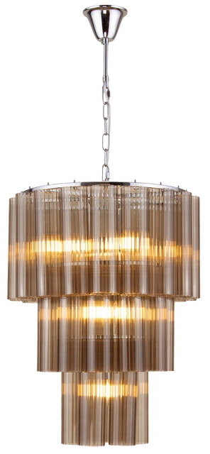 Venice taklampe lysekrone 50cm brun  3