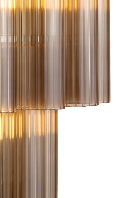 Venice taklampe lysekrone 50cm brun  4
