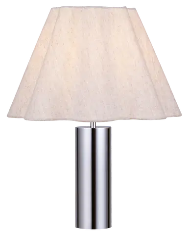 Sylvia bordlampe uten skjerm 28cm krom , bilde 3 av 7