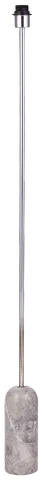 Linea gulvlampe uten skjerm 140cm krom/grå, bilde 4 av 6