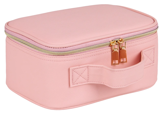 Pink sminkeveske med speil 3