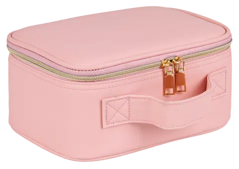 Pink sminkeveske med speil , bilde 3 av 10