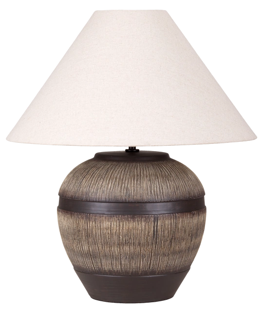 Eira bordlampe med skjerm 58cm brun/hvit 4