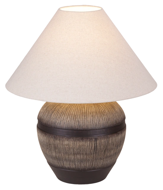 Eira bordlampe med skjerm 58cm brun/hvit 3