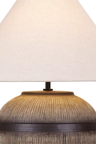 Eira bordlampe med skjerm 58cm brun/hvit, bilde 6 av 7