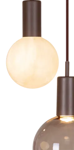Alva taklampe rondell 5lys 40cm brun, bilde 4 av 8