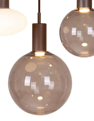 Alva taklampe rondell 5lys 40cm brun, bilde 6 av 8