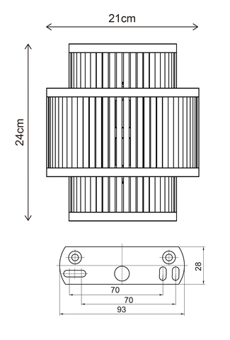 Archie vegglampe 21cm sort , bilde 8 av 8