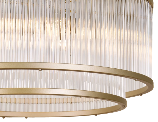 Archie taklampe lysekrone 51cm gull/klar 3