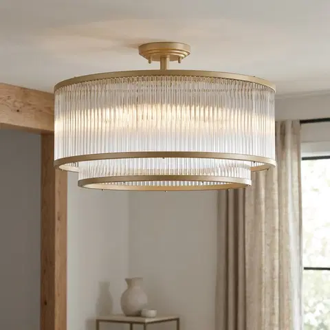 Archie plafond taklampe 51cm gull/klar , bilde 1 av 7