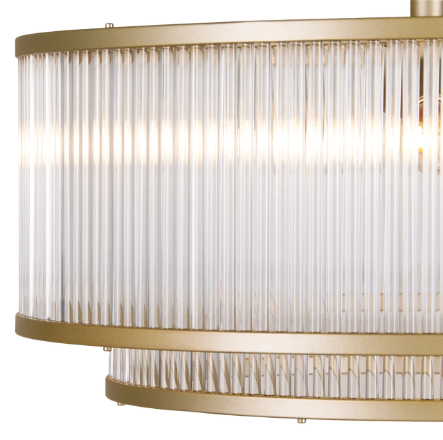 Archie plafond taklampe 51cm gull/klar  4