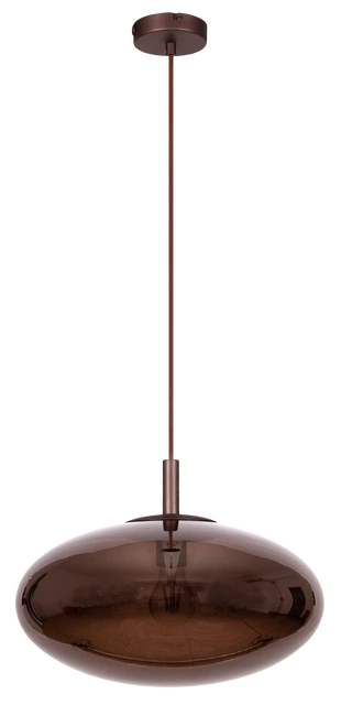 Leana oval taklampe 39cm brun 4