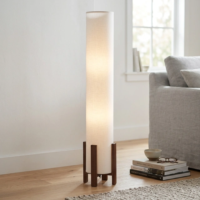 Rotunda gulvlampe 110cm valnøtt
