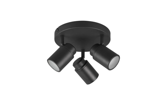 Angelo takspot bad IP44 3lys sort 4