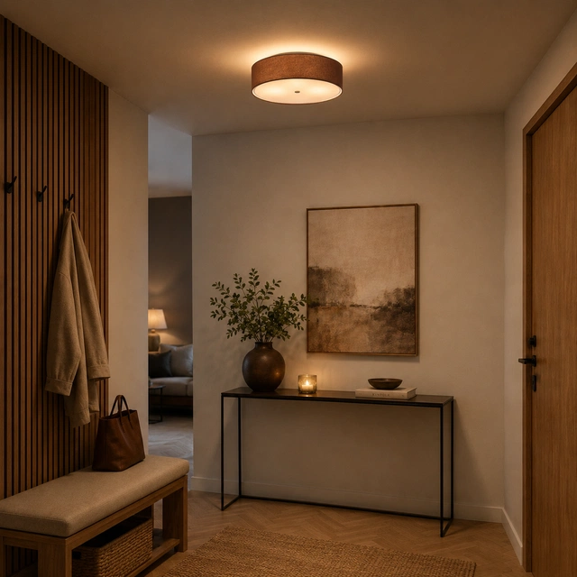 Trysil plafond taklampe 45cm brun 