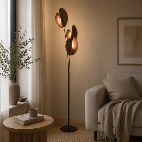Willow gulvlampe 175cm valnøtt, bilde 1 av 8
