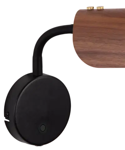 Linden vegglampe 21cm valnøtt , bilde 6 av 7