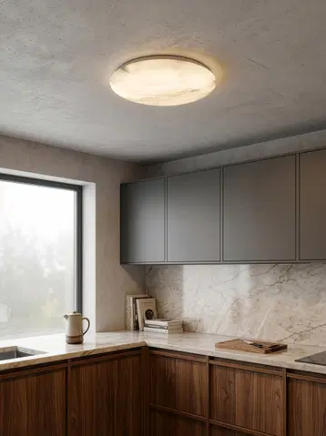 Adero LED plafond taklampe 37,5cm alabastmønster , bilde 8 av 9
