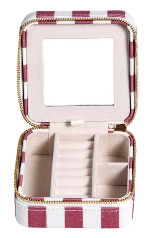 Smykkeskrin striper 10cm rosa, bilde 2 av 8