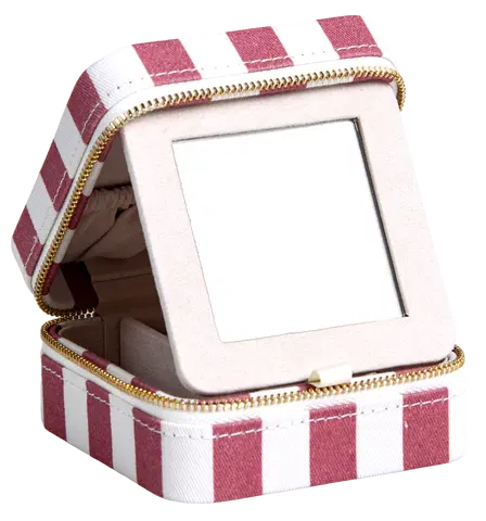 Smykkeskrin striper 10cm rosa, bilde 3 av 8