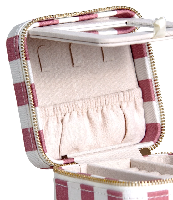 Smykkeskrin striper 10cm rosa 4