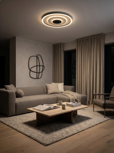 Yomo LED plafond taklampe 40cm sort/sølv 3