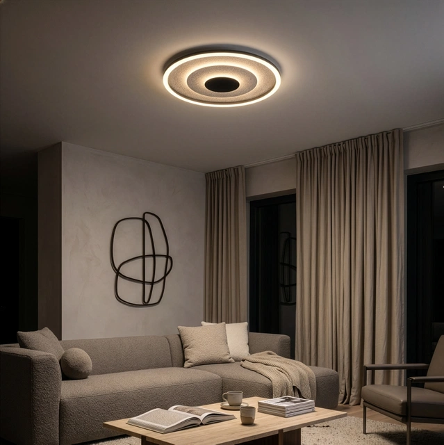 Yomo LED plafond taklampe 40cm sort/sølv 1