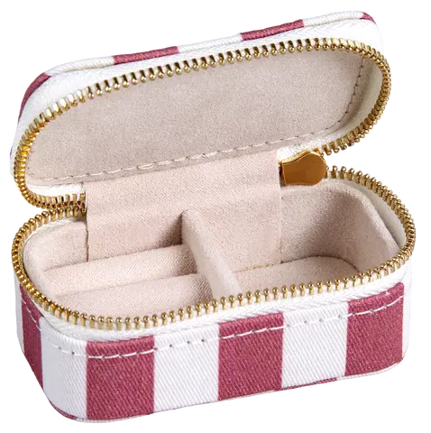 Smykkeskrin striper 8,5cm rosa, bilde 3 av 5