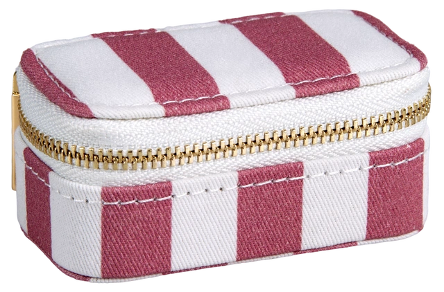 Smykkeskrin striper 8,5cm rosa 4