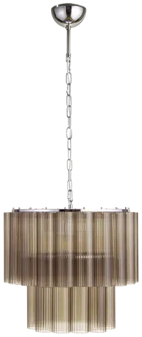 Venice taklampe lysekrone 2lag 50cm brun , bilde 7 av 8