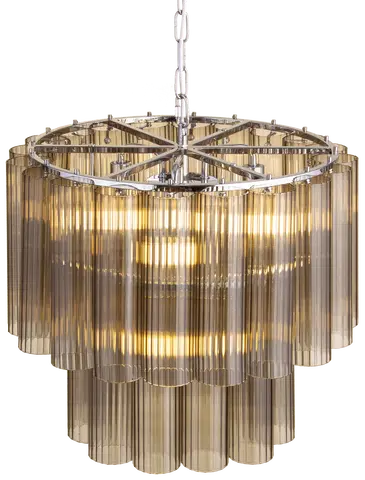 Venice taklampe lysekrone 2lag 50cm brun , bilde 4 av 8