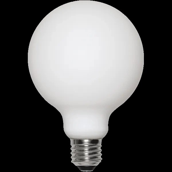 LED E27 globe 8cm 470lm dim opal