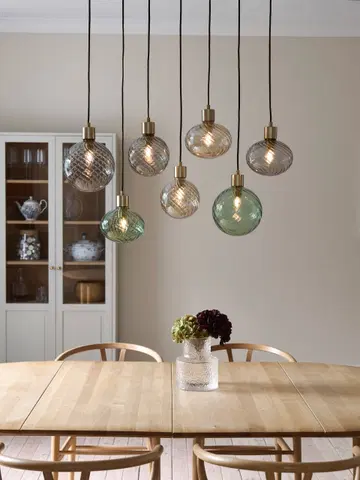 Elara taklampe rektangel 7lys 80cm flerfarget brun, bilde 2 av 14