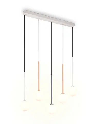 Firano taklampe rekke 5lys 107cm flerfarget, bilde 5 av 10