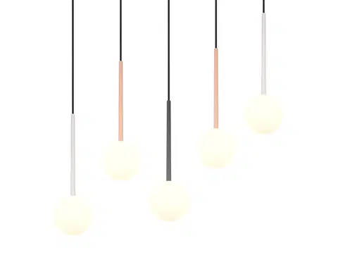 Firano taklampe rekke 5lys 107cm flerfarget, bilde 4 av 10