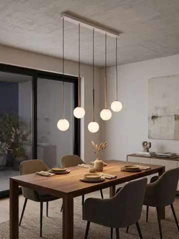 Firano taklampe rekke 5lys 107cm flerfarget, bilde 3 av 10