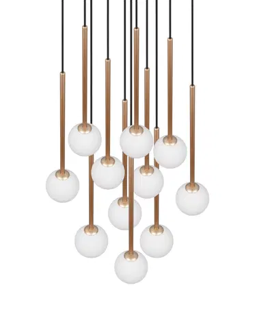 Firano taklampe rondell 11lys 66cm gull, bilde 6 av 7