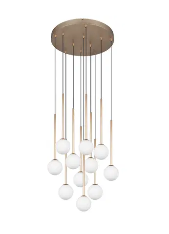 Firano taklampe rondell 11lys 66cm gull, bilde 2 av 7