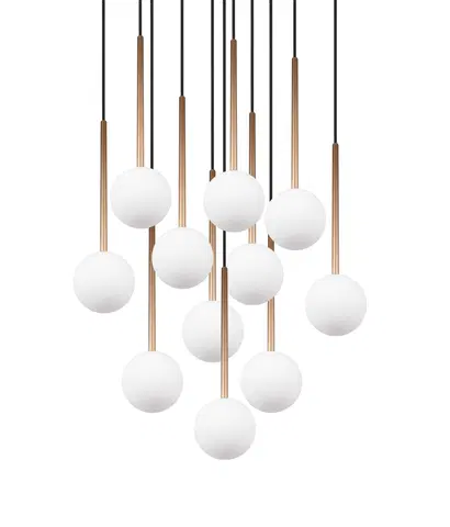 Firano taklampe rondell 11lys 66cm gull, bilde 5 av 7