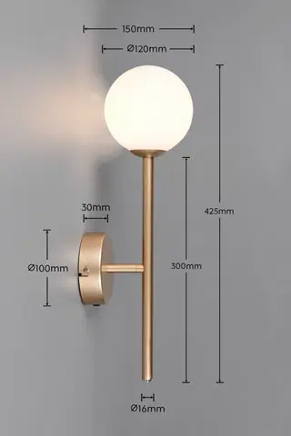 Firano vegglampe 42,5cm gull, bilde 9 av 9