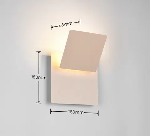 Mio LED vegglampe 18cm beige , bilde 12 av 12