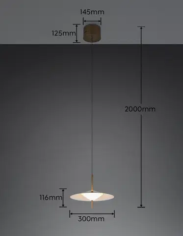 Amalo LED taklampe 30cm brun , bilde 8 av 8