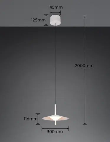 Amalo LED taklampe 30cm hvit , bilde 8 av 8